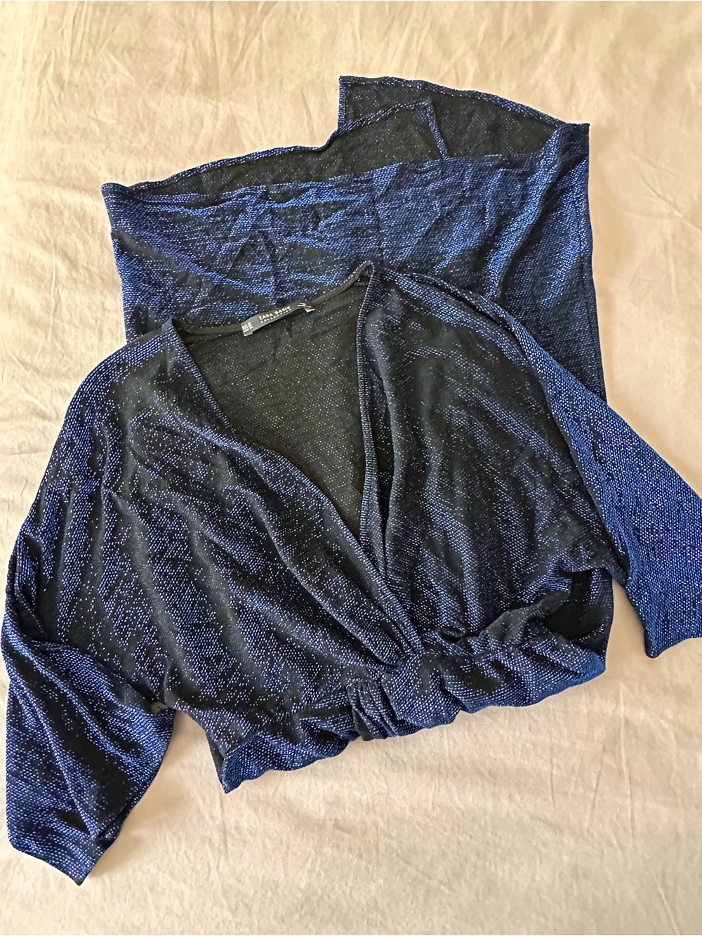 Zara - Blue Sparkly Dress